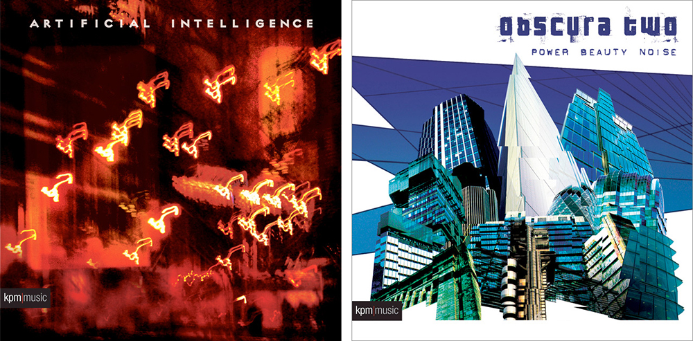 Cover artwork for two kpm music albums