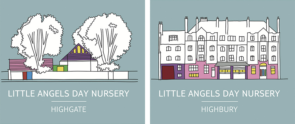 Logo designs for Little Angels Nurseries