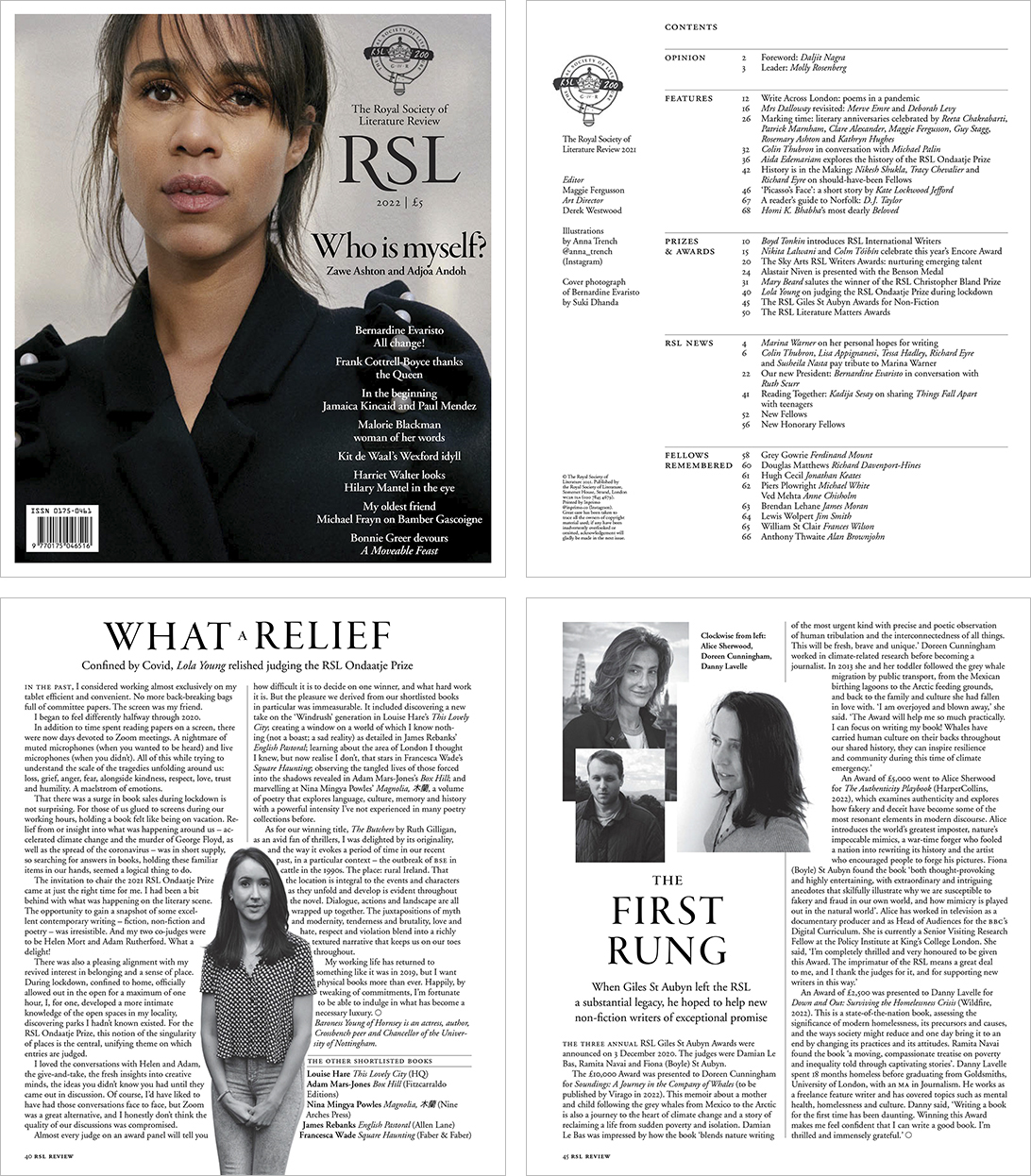 Examples of pages from older issues of the RSL Review