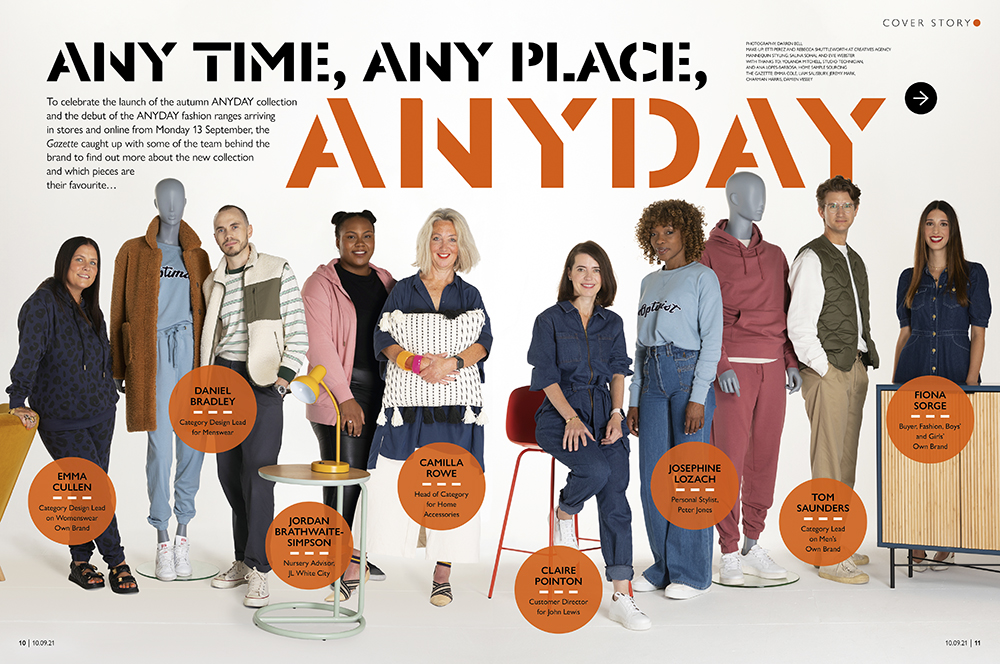 A dps photo of John Lewis Partners for the launch of the ANYDAY range