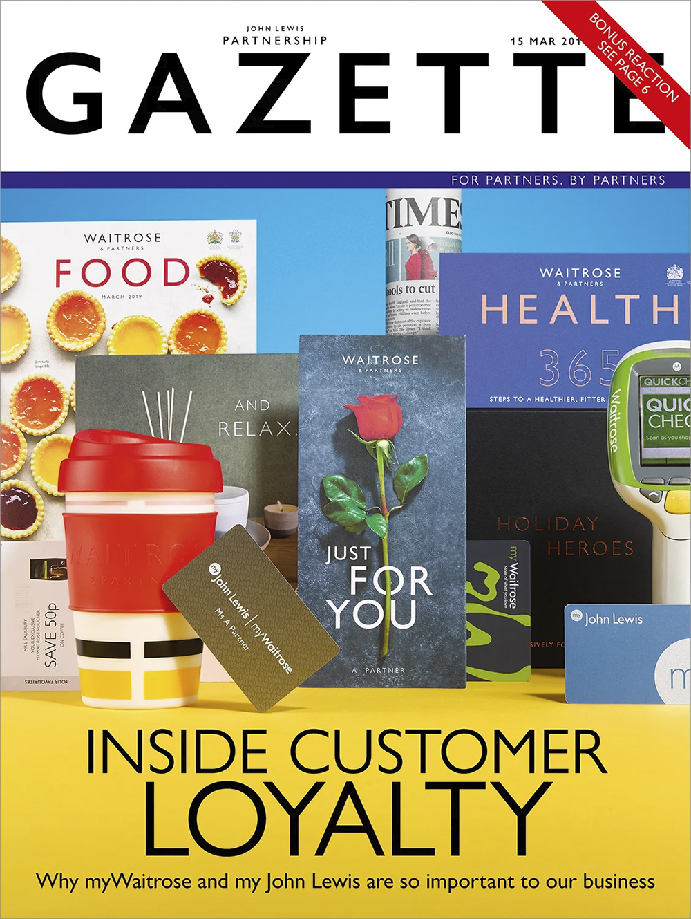 A product photo for the update of the Waitrose customer loyalty scheme