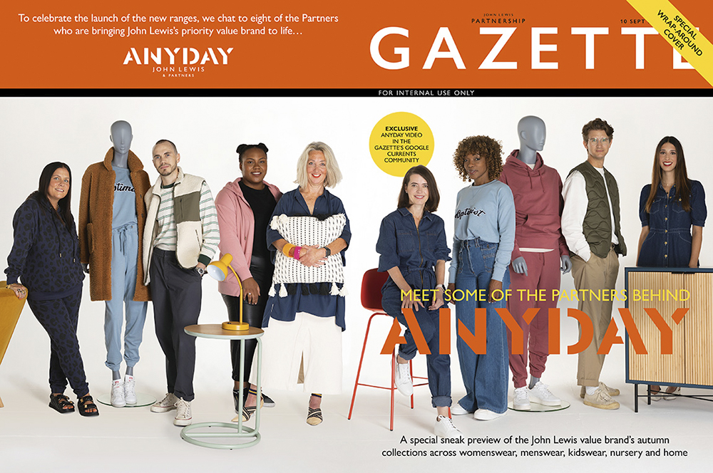 A Gazette cover wrap for the launch of JL'a ANYDAY range