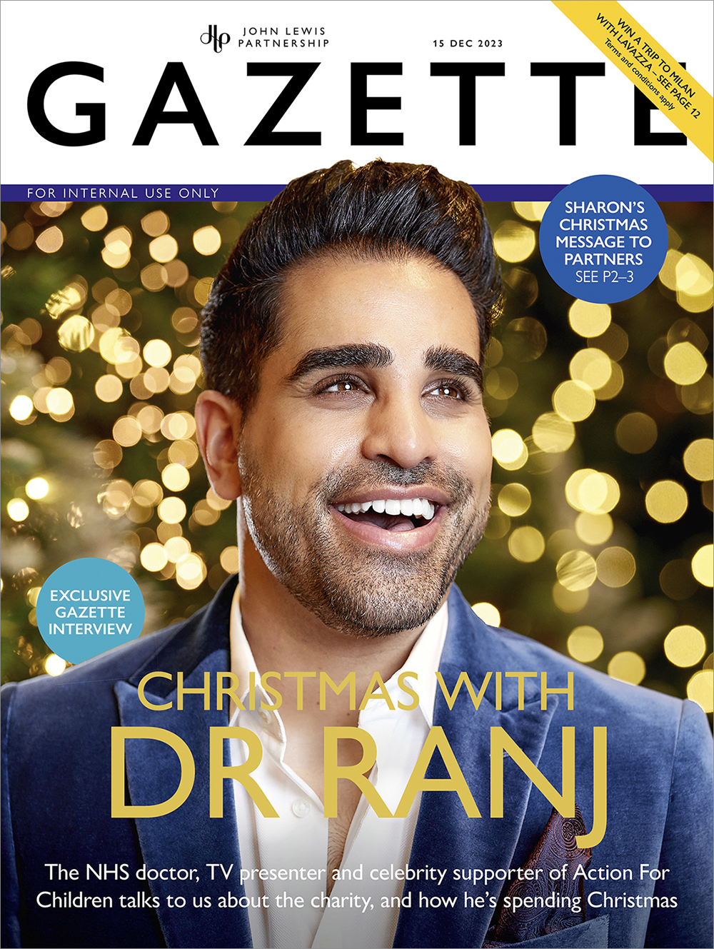 A Gazette cover featuring TV's Dr. Ranj