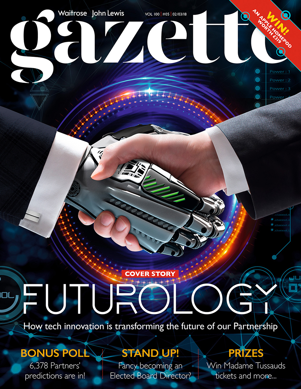 A Gazette cover about futurology