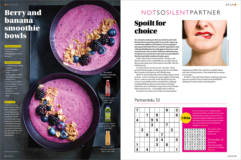 A Gazette recipe spread