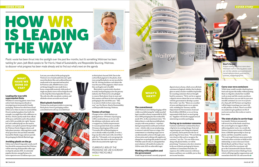 A Gazette spread about the issue of plastics usage