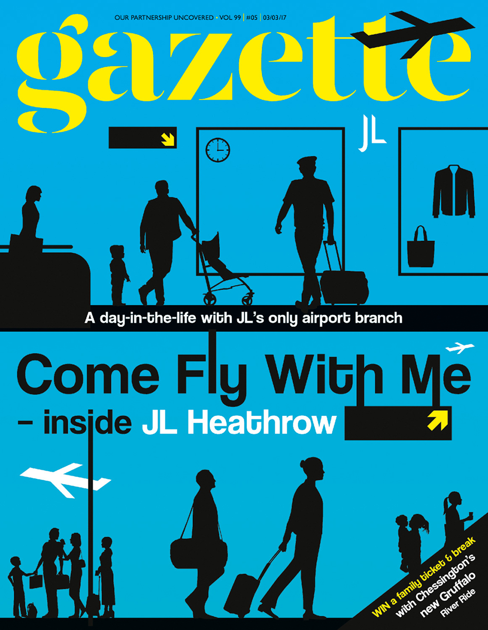 A Gazette cover about John Lewis Heathrow