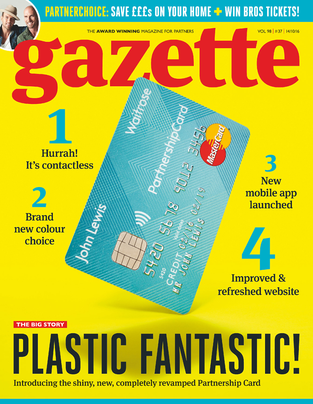 A Gazette cover about the Partnership Card launch