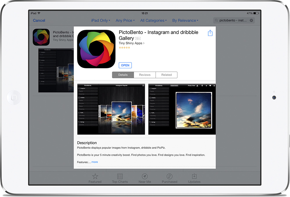 The PictoBento app icon on the Apple App Store