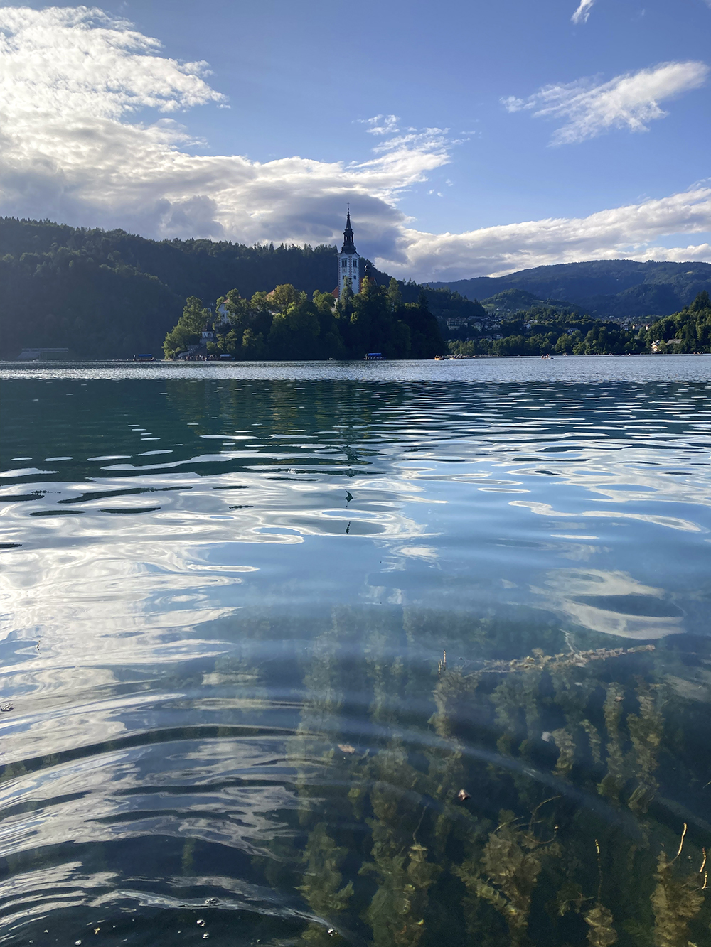 A photo of Lake Bled, Slovenia