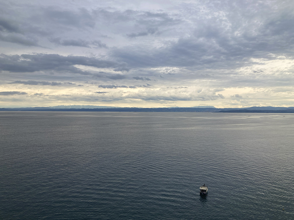 A photo of the sea off Piran, Slovenia