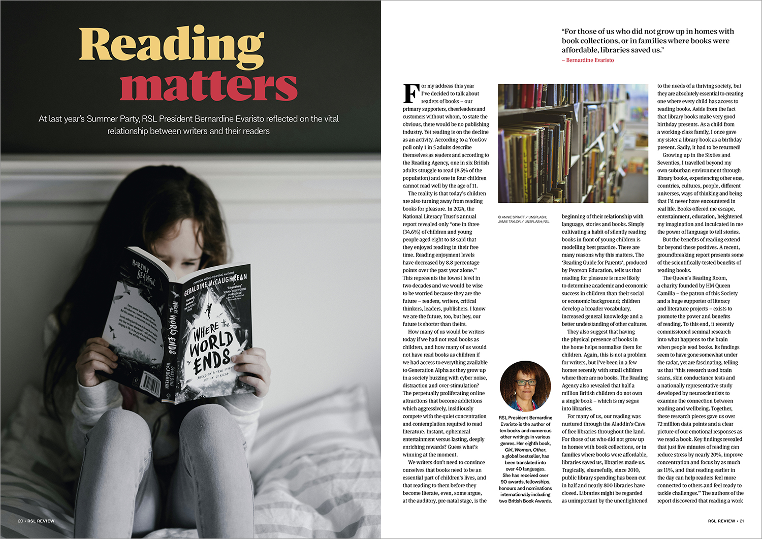 A spread from the RSL Review 2025