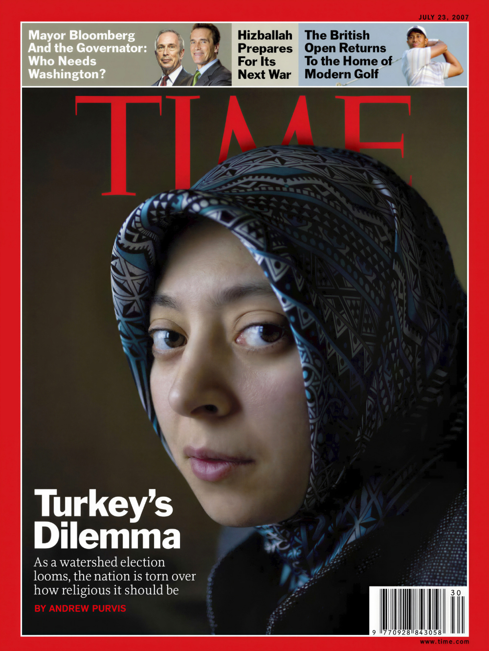 A Time cover about elections in Turkey