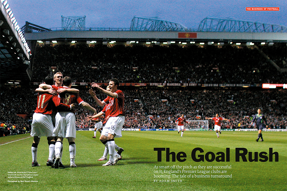 A Time spread about the growth of English football